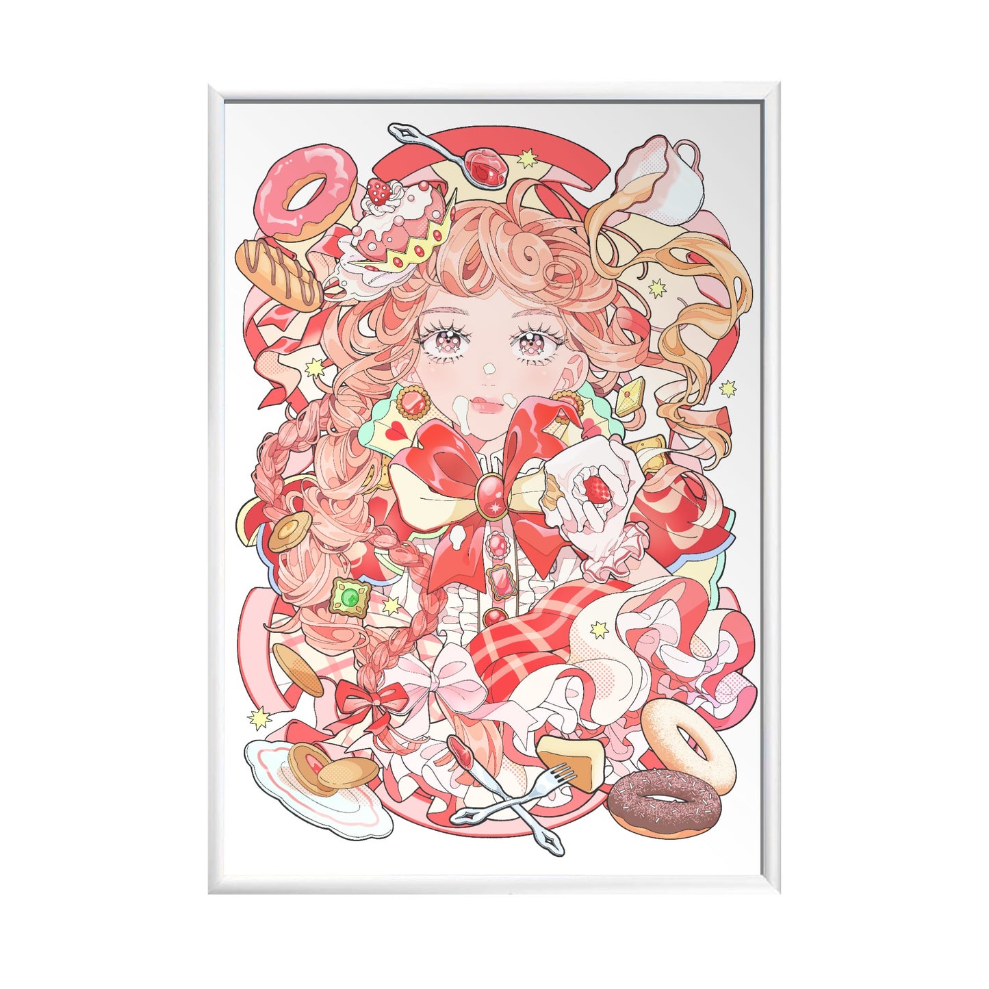 PONKO個展【受注販売・限定 5 枚】壁掛けミラーアート C