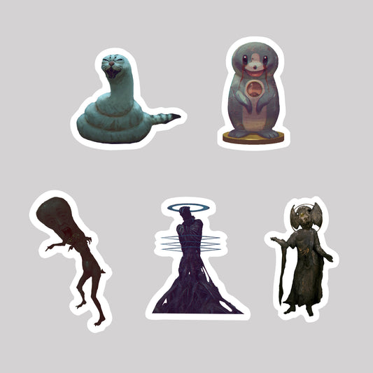 EmST 友野るい個展『戯画☆桃太郎奇譚』ダイカットホログラムステッカーSET　A