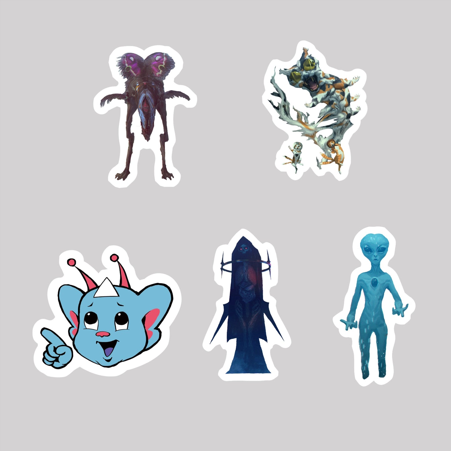 EmST 友野るい個展『戯画☆桃太郎奇譚』ダイカットホログラムステッカーSET　B