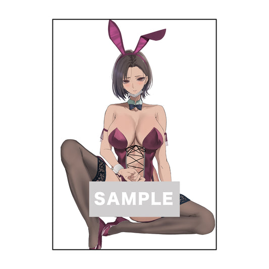 けそシロウ個展 直筆サイン入りB1マットコーティングポスター(フレーム入り)