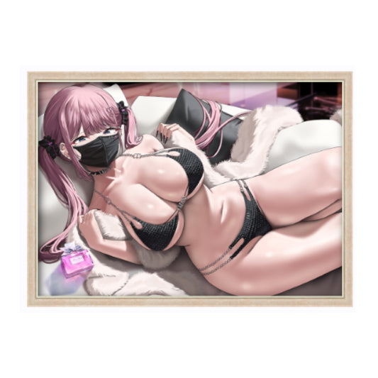 EmST くせ個展「私にだけ優しいギャル家庭教師」キラキラ複製原画C