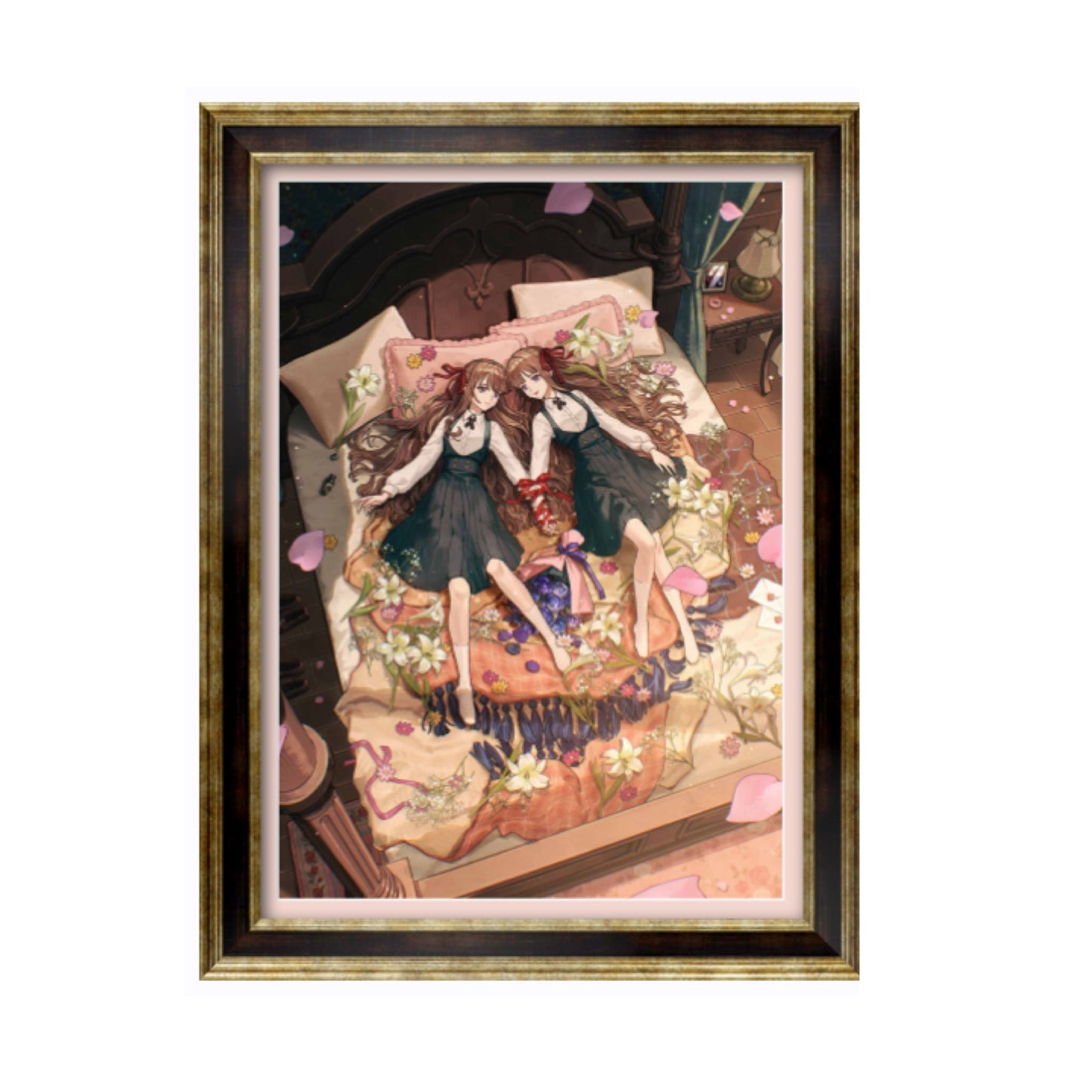 寿なし子個展『あの子は夢の中』A2複製原画(額装 直筆サインあり)