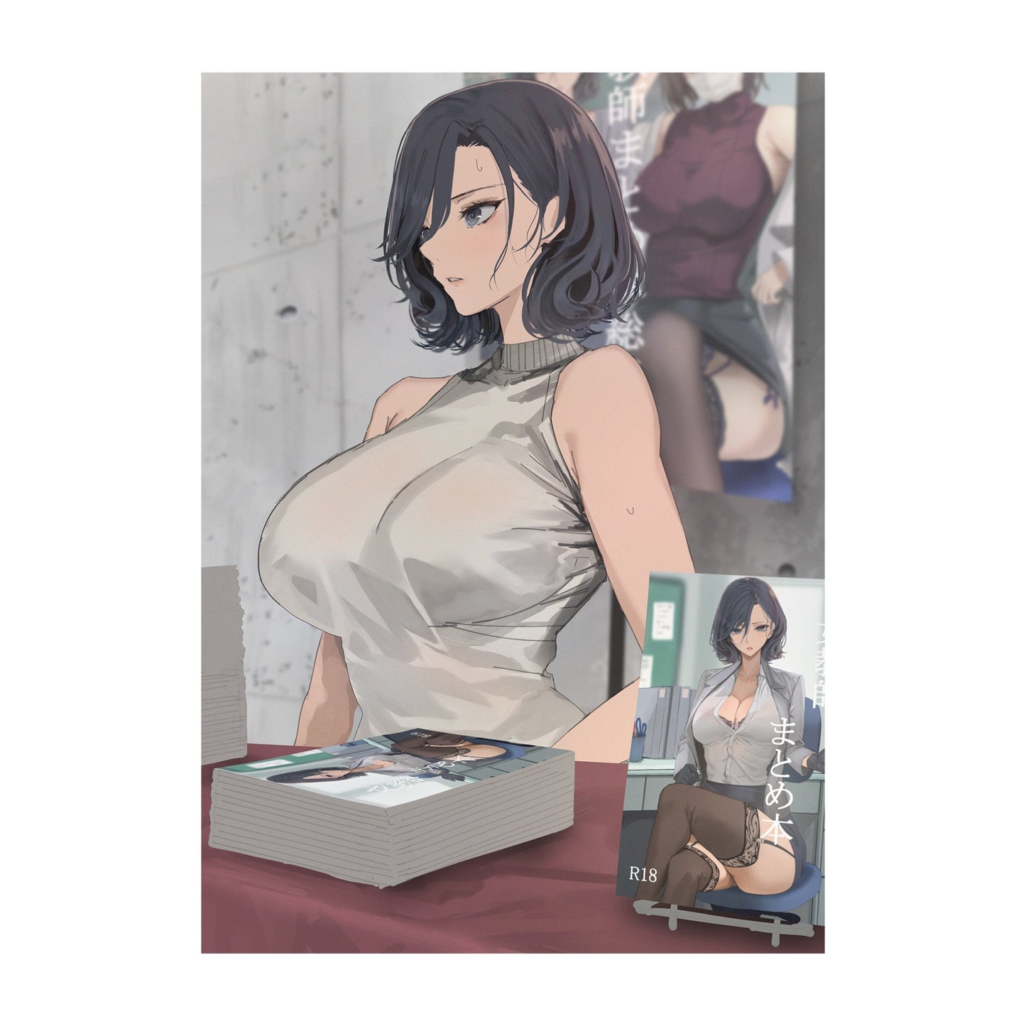 けそシロウ個展 B3マットコーティングポスター B