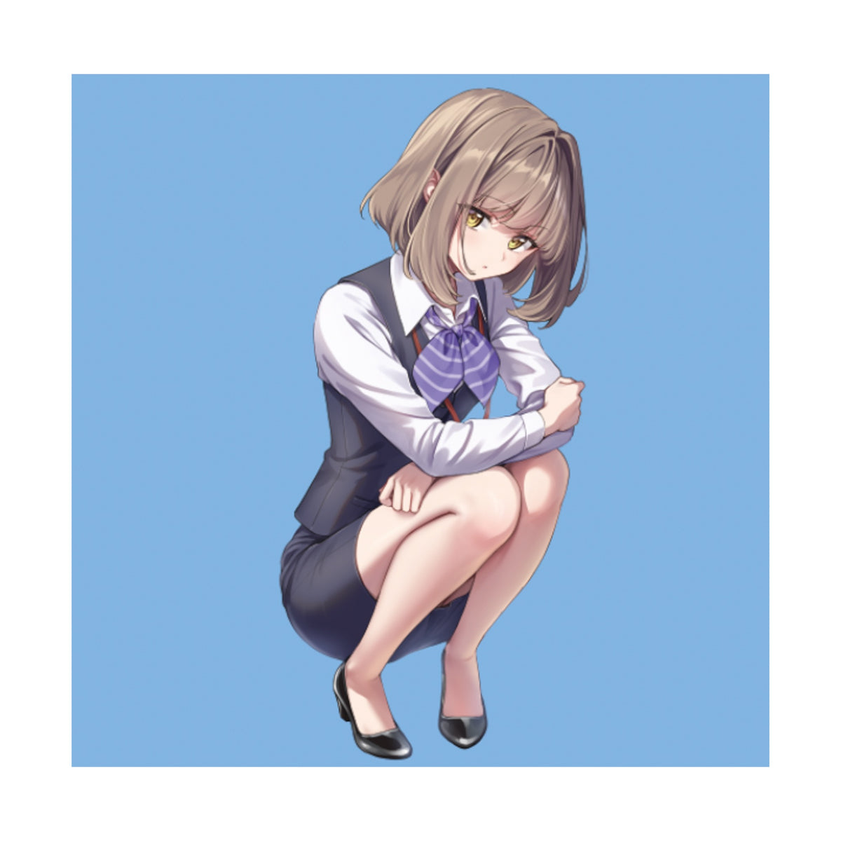 天城しの個展『受付ちゃんの外出』S4キャンバスアートB