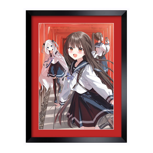ぺんたごん個展 A2複製原画KYOTO (直筆サイン入り)