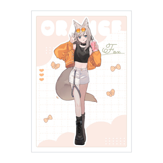 しゅがお個展「“K”ROSSING」B3マットコーティングポスターC