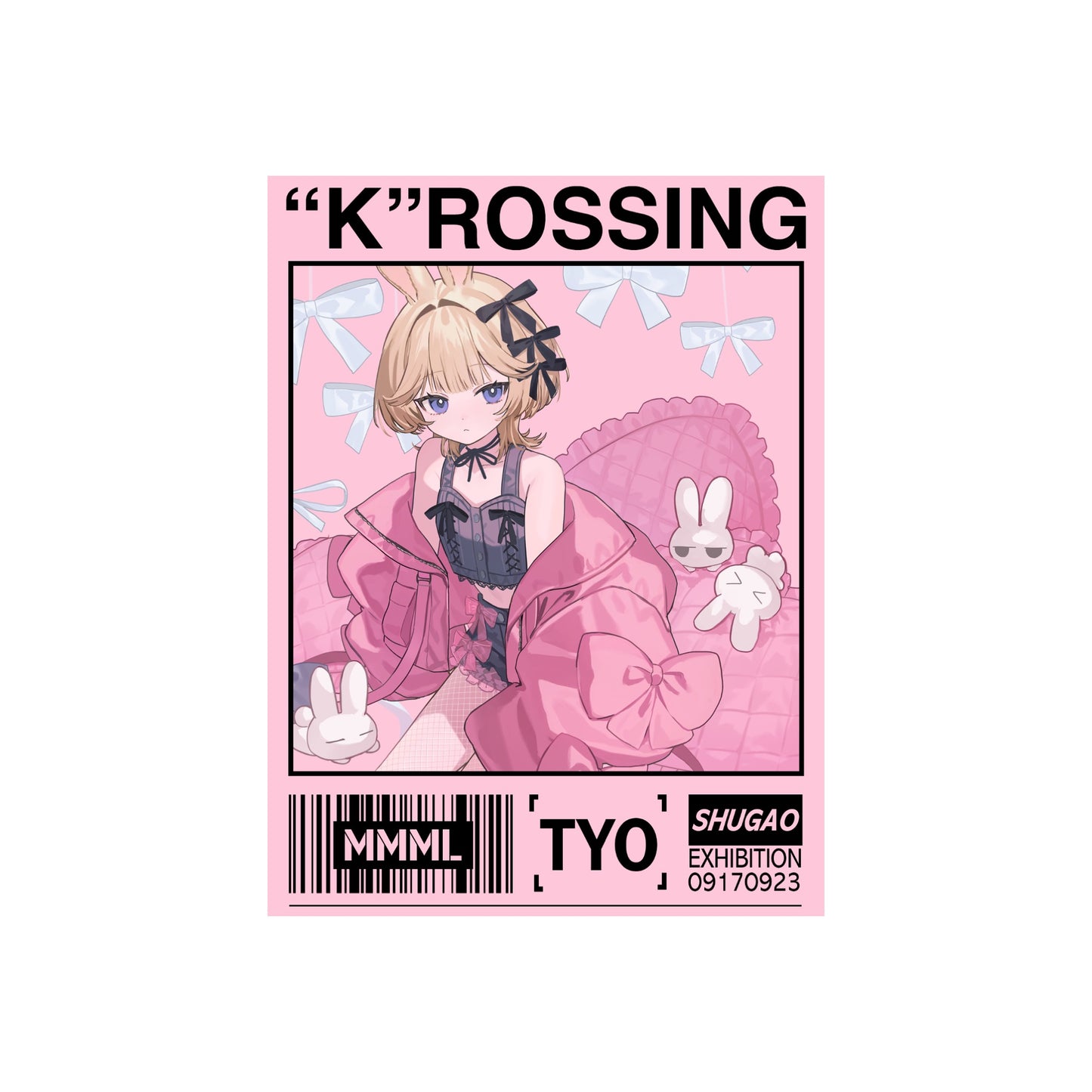 しゅがお個展「“K”ROSSING」スクエアBIGステッカーA