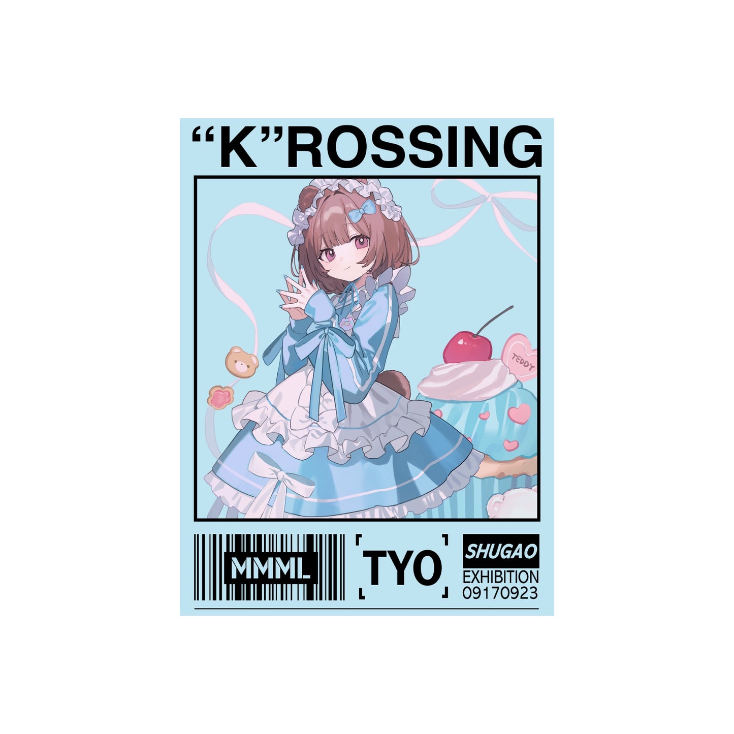 しゅがお個展「“K”ROSSING」スクエアBIGステッカーB