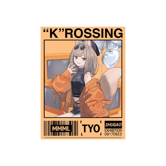 しゅがお個展「“K”ROSSING」スクエアBIGステッカーC