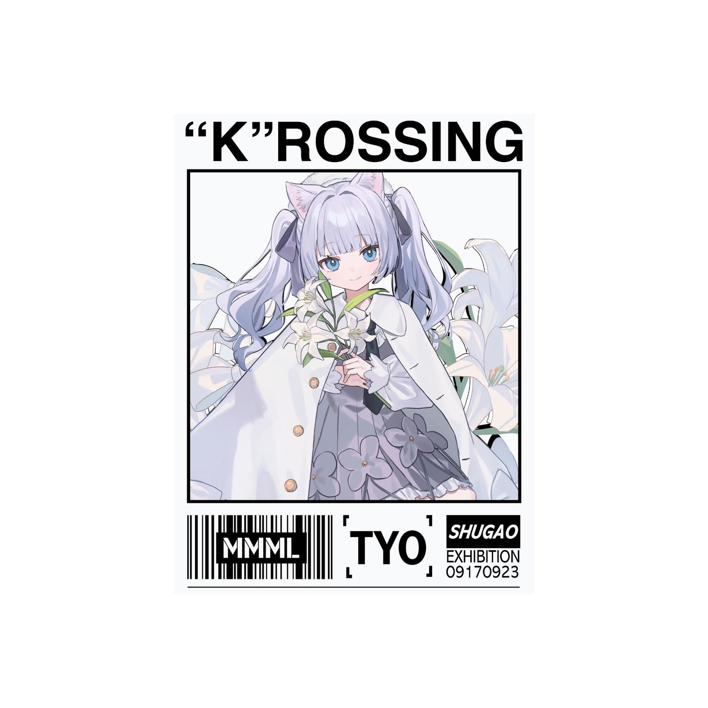 しゅがお個展「“K”ROSSING」スクエアBIGステッカーF