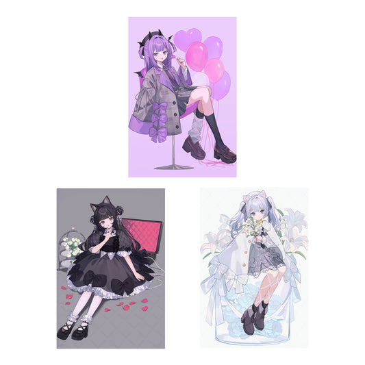 しゅがお個展「“K”ROSSING」ポストカードセットB(3枚1セット)