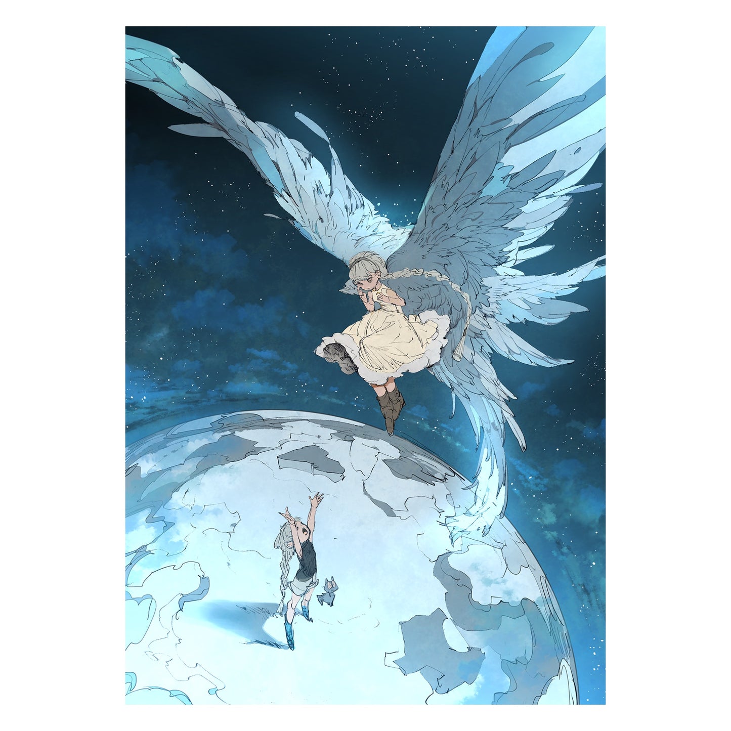 出水ぽすか個展『Reflection』B3マットコーティングポスターD
