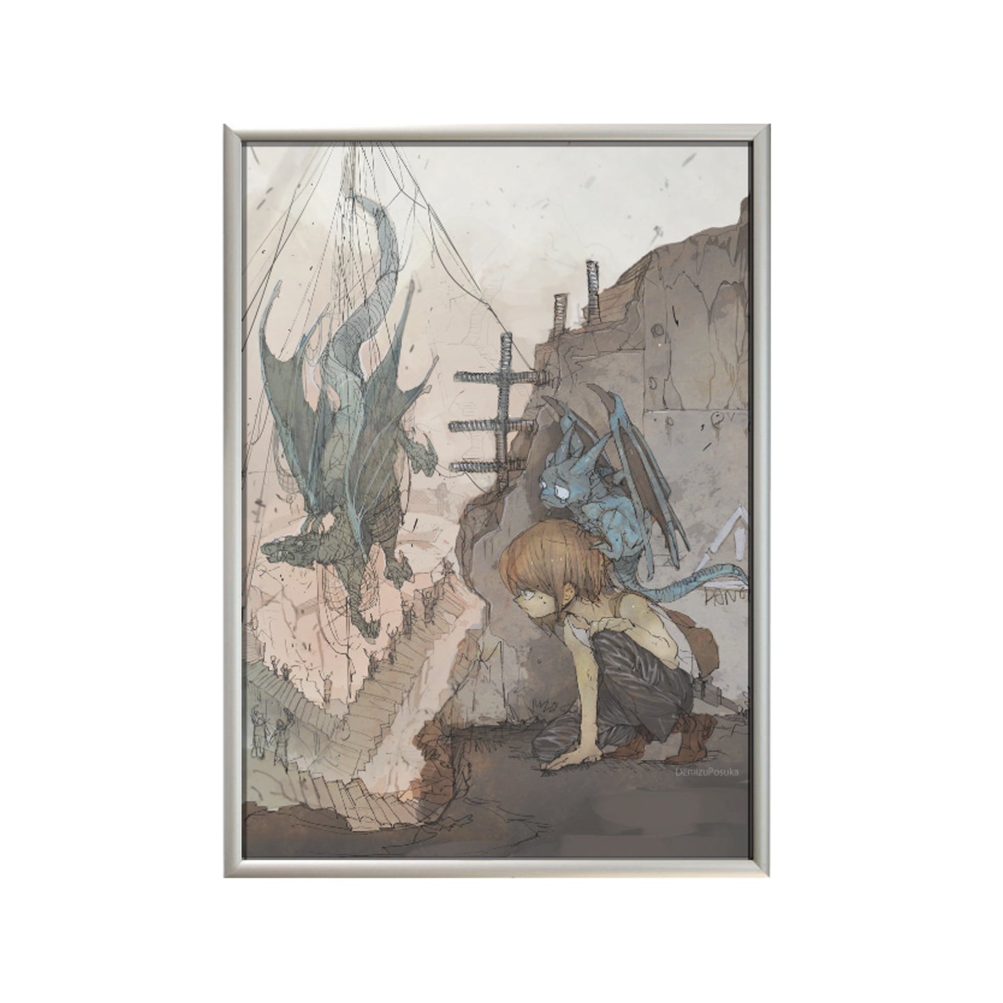 出水ぽすか個展『Reflection』 【５点限定】壁掛けミラーアートC