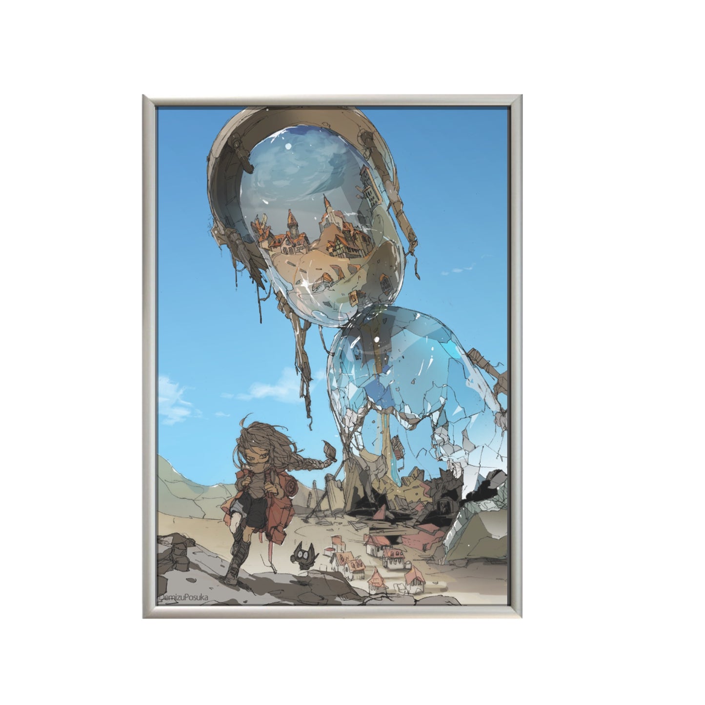出水ぽすか個展『Reflection』 【５点限定】壁掛けミラーアートD