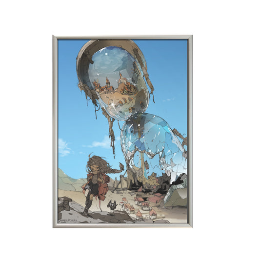 出水ぽすか個展『Reflection』 【５点限定】壁掛けミラーアートD