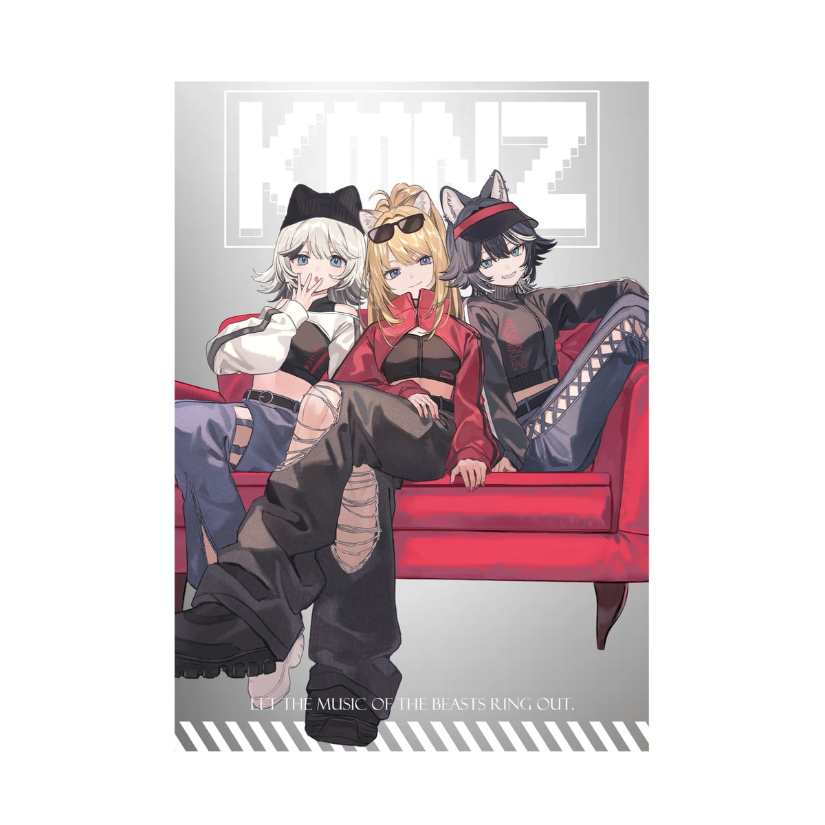 しゅがお個展「“K”ROSSING」KMNZ A4メタリックポスター