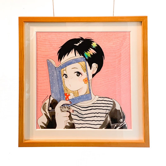 【1点限定】アナログ原画『きみも私もどっちも最高』