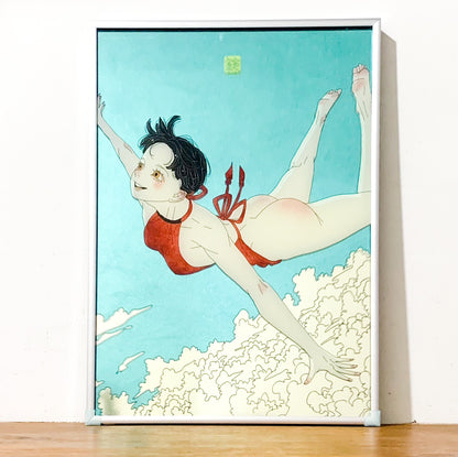 EmST 鈴木セイゴ個展『日ノ本美人寄』鏡面加工アートC