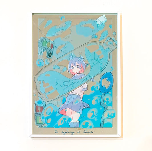 EmST Haる個展『essence』鏡面加工アート