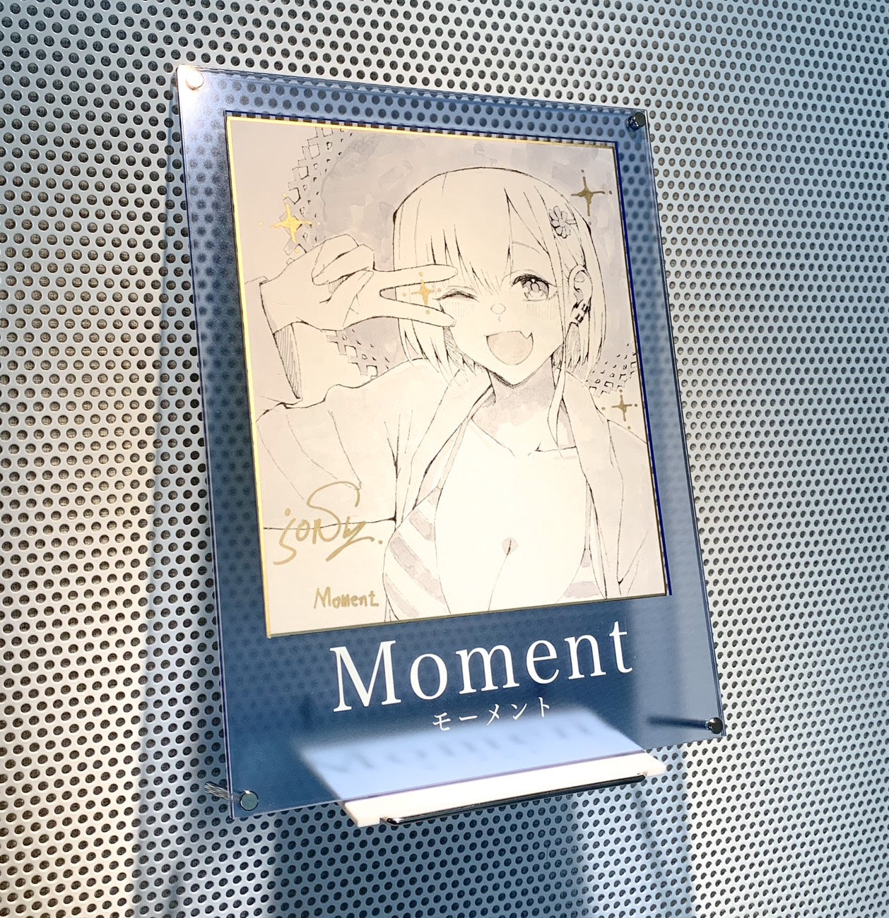 jonsun個展『Moment』【一点限定】オリジナルケース入り直筆イラスト色紙