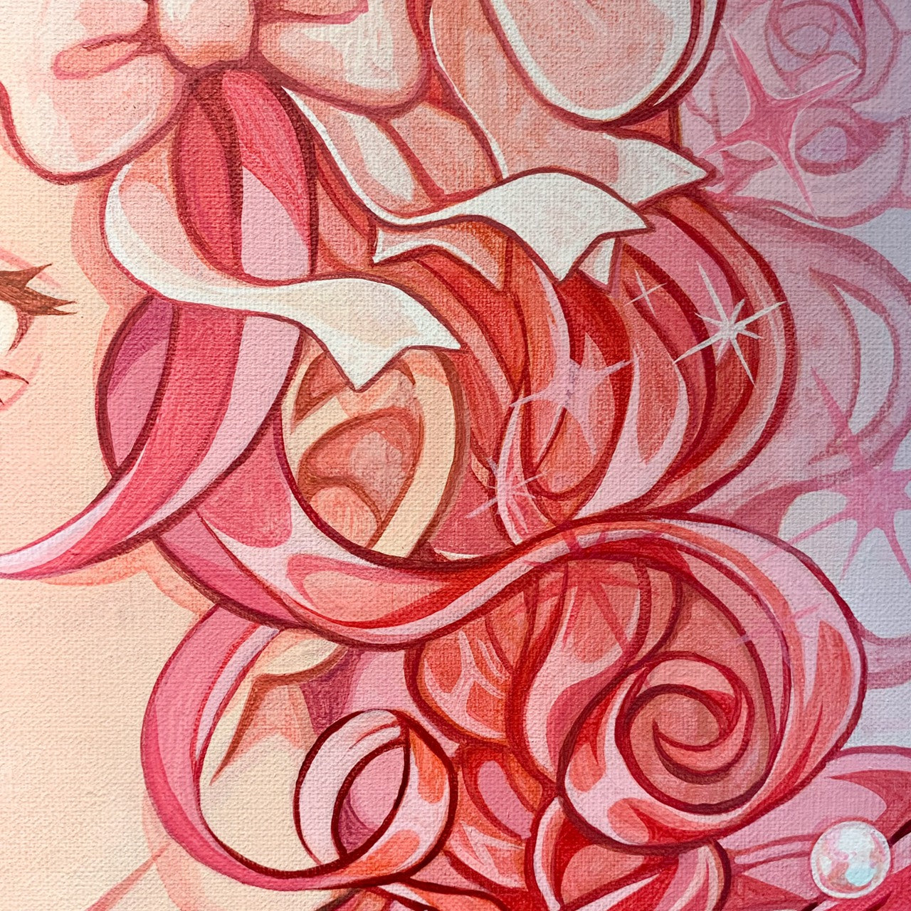 PONKO個展【一点限定】直筆キャンパスアート