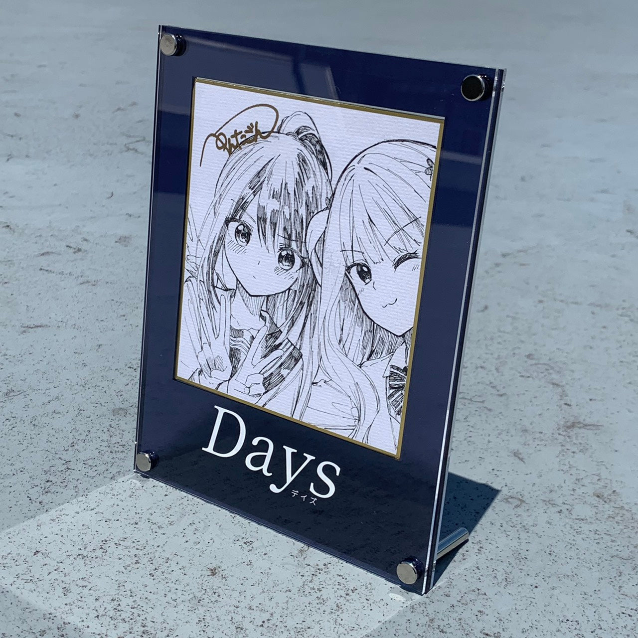 【抽選販売】ぺんたごん個展1点限定直筆イラストミニ色紙 A