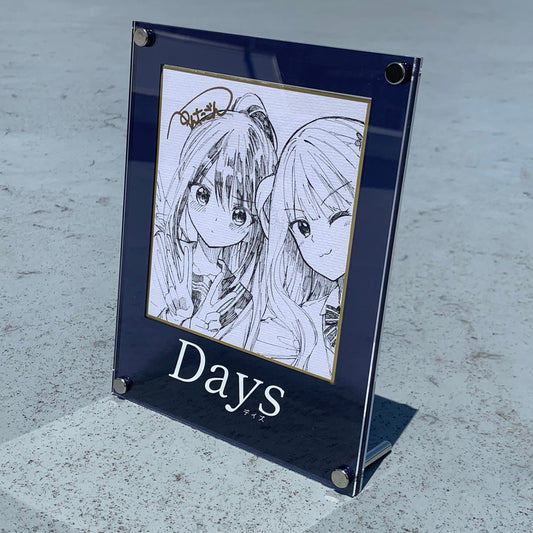 【抽選販売】ぺんたごん個展1点限定直筆イラストミニ色紙 A