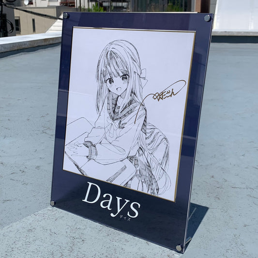 【抽選販売】ぺんたごん個展1点限定直筆イラスト色紙 A
