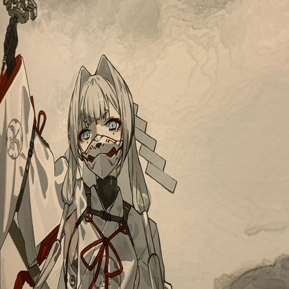 neco個展『黎明』掛け軸 B(直筆サイン入り)