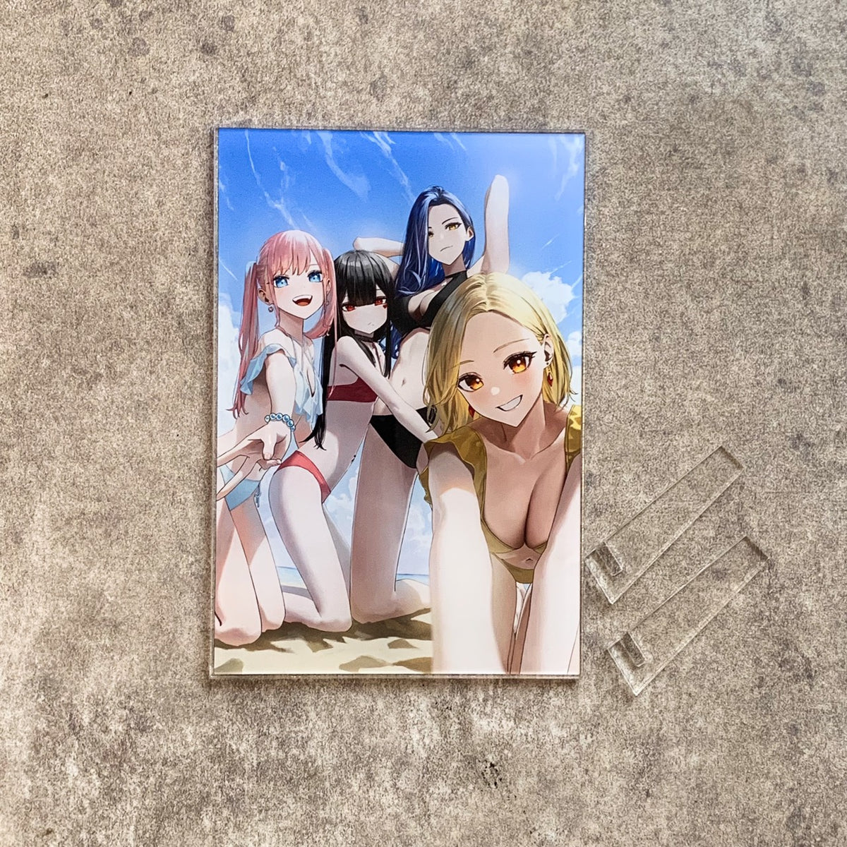 はらけんし個展 『TOUCH』リバーシブルアクリルボード