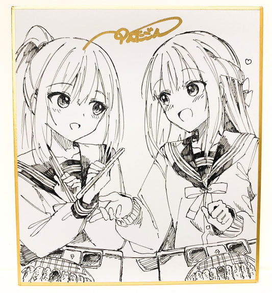 【抽選販売】ぺんたごん個展1点限定直筆イラストミニ色紙 D