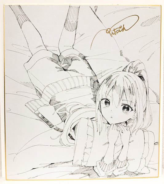 【抽選販売】ぺんたごん個展1点限定直筆イラスト色紙 G