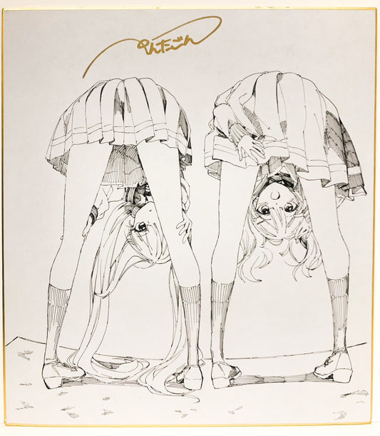【抽選販売】ぺんたごん個展1点限定直筆イラスト色紙 I