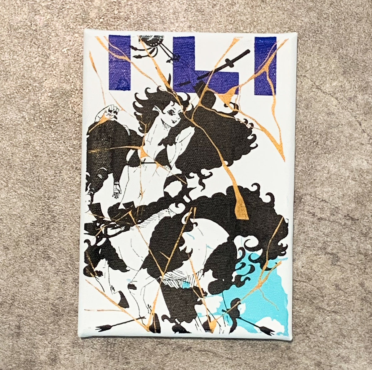 鈴木セイゴ個展『伝翔』シルクスクリーンミニキャンバスB