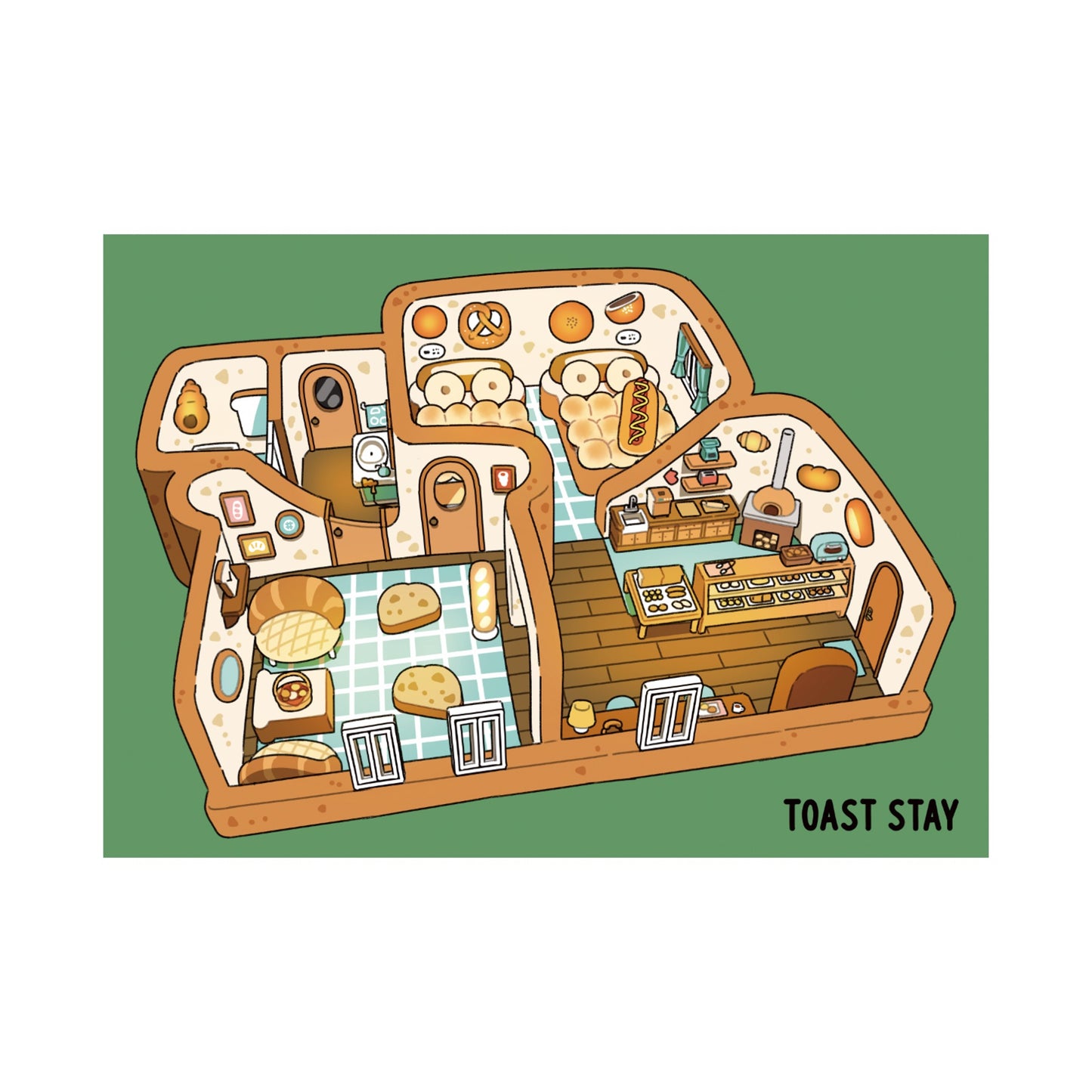 EmST TAO個展『TAOの空想ホテル』マットコーテングポスター B3サイズJ