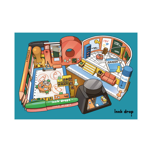 EmST TAO個展『TAOの空想ホテル』マットコーテングポスター B3サイズF