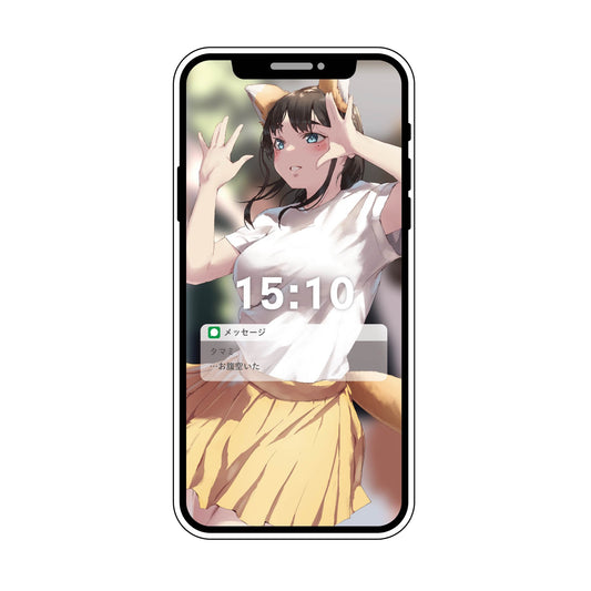 EmST jonsun個展「あと二日」 スマホ型アクリルボードC タマミ