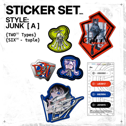 EmST ろるあ個展「etc.」 ステッカーセットA