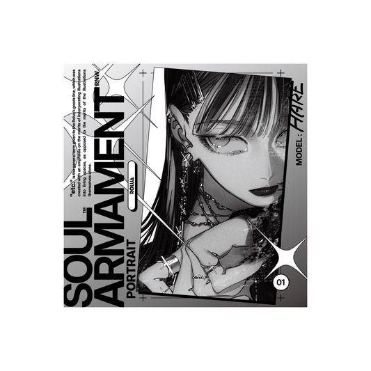 EmST ろるあ個展「etc.」 メタリックステッカーA