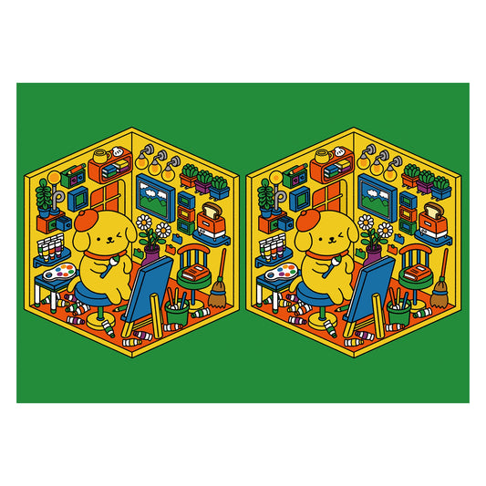 shimizu『ちがいさがしのへや』個展B3マットコーティングポスターA