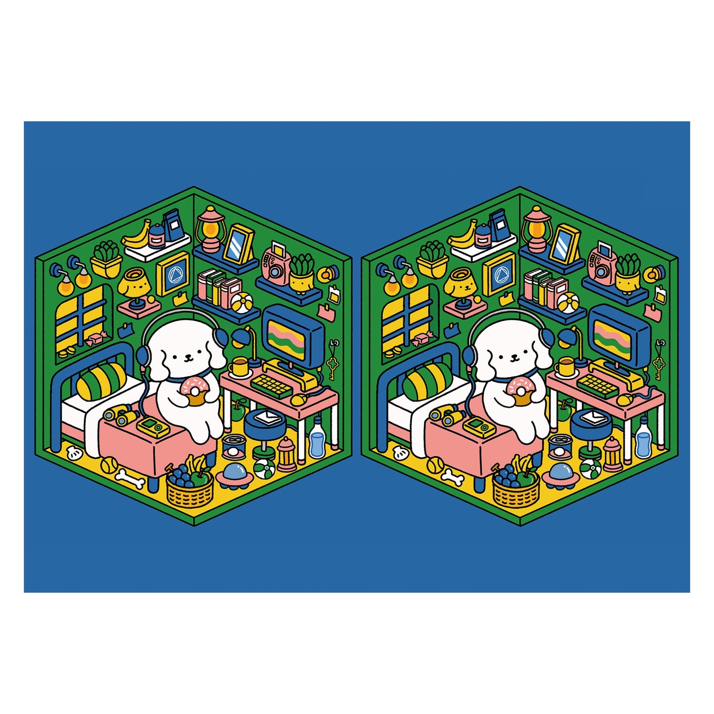 shimizu『ちがいさがしのへや』個展B3マットコーティングポスターE