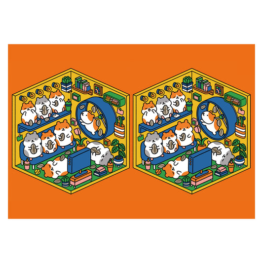 shimizu『ちがいさがしのへや』個展B3マットコーティングポスターF