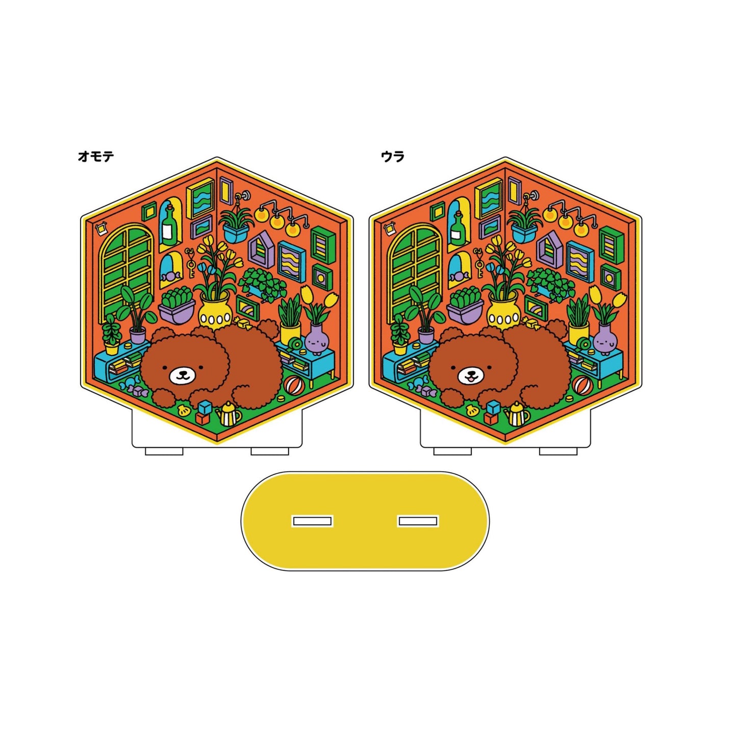 shimizu『ちがいさがしのへや』個展リバーシブルアクリルスタンドD