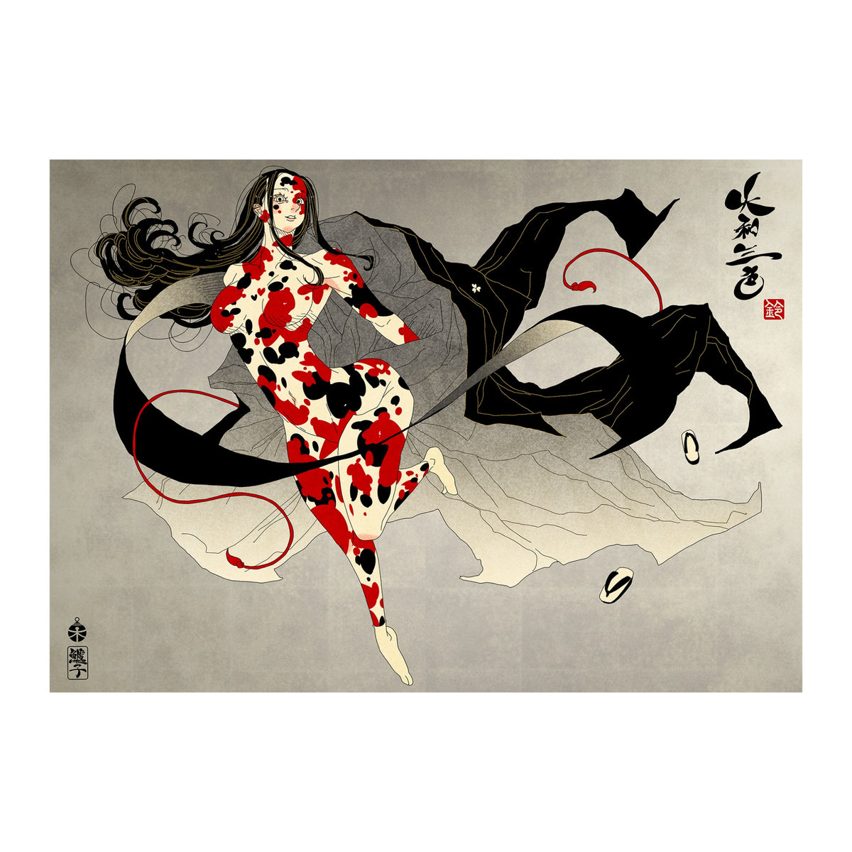 鈴木セイゴ個展『伝翔』B3メタリックポスター