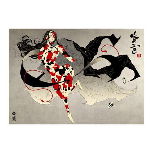 鈴木セイゴ個展『伝翔』B3メタリックポスター